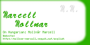 marcell mollnar business card